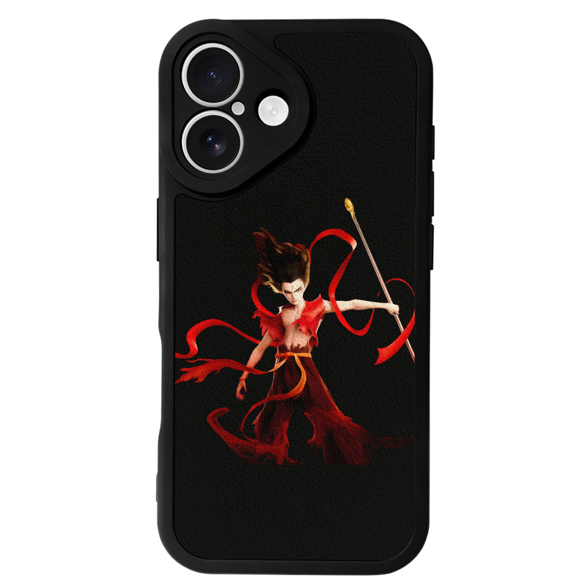 （画像用） Ne Zha 2 ナタ 魔童の大暴れ 【iPhone 16シリーズ対応】シリコンスマホケース（レザー調） 材質：シリコン